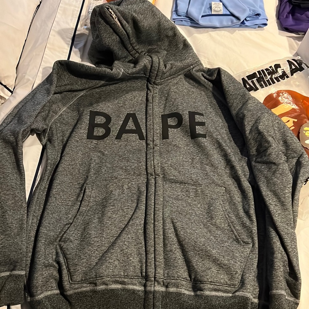 Bape reversible zip up hoodie, sz XL - excellent condition!
